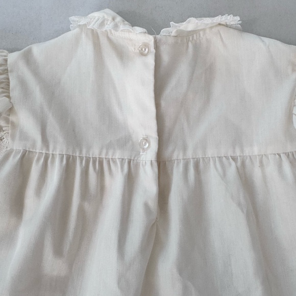 SEARS WINNIE THE POOH girls size 4t cream with ruffles dress VINTAGE - Picture 12 of 15